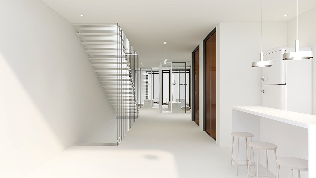 成都办公室设计丨 纯白空间设计.树办公空间丨川颂装饰