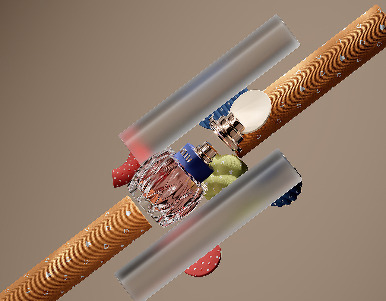 MiuMiu香水产品渲染