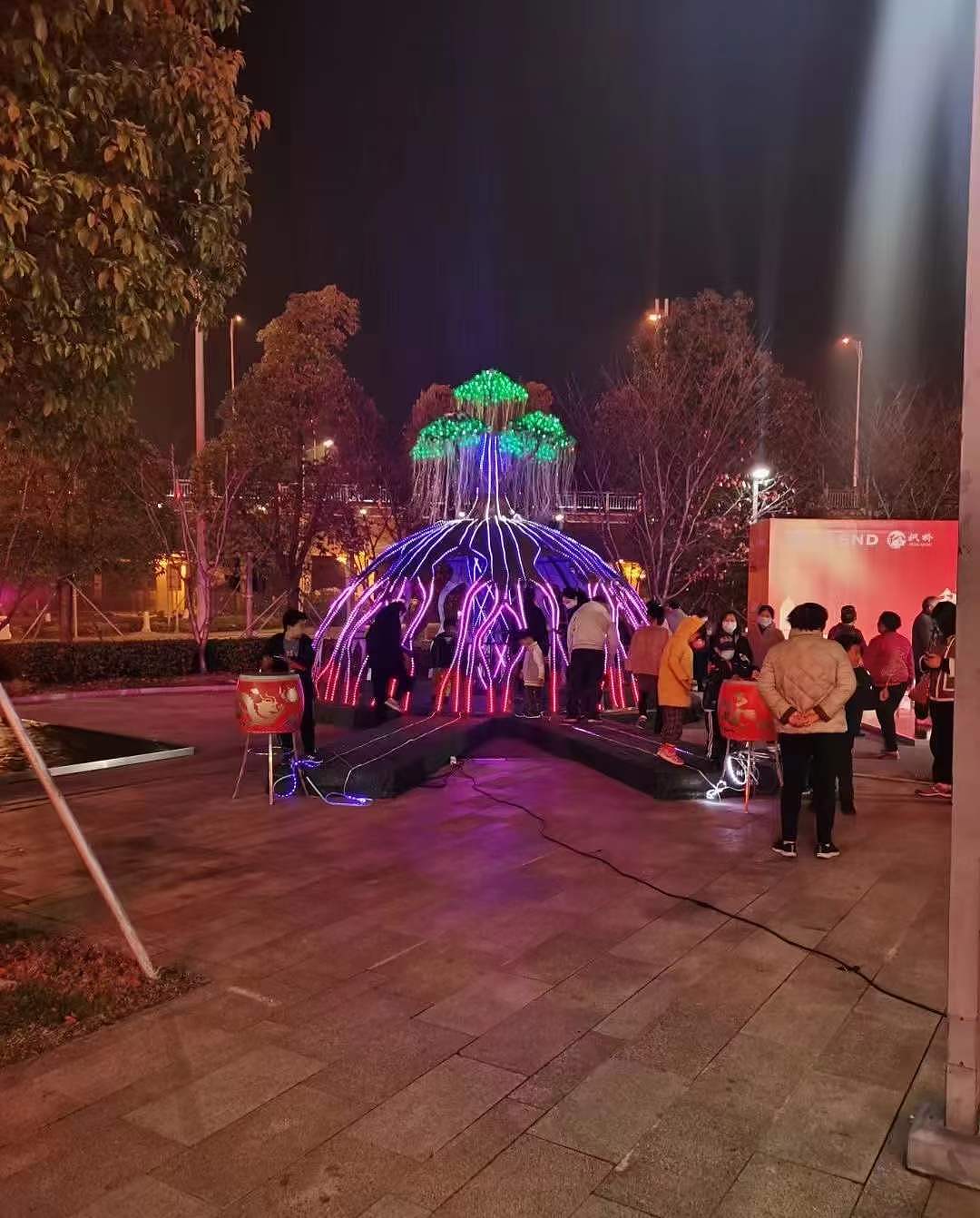 生命树互动灯光装置 景区亮化方案 街道亮化方案