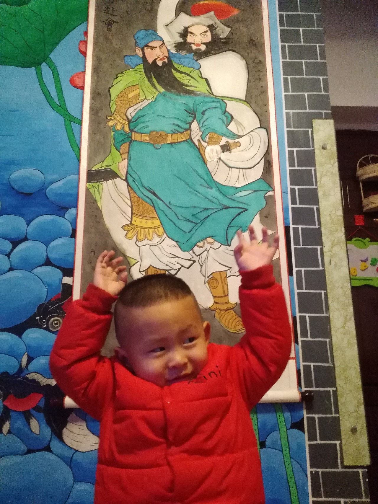 單刀赴會(huì)國畫（圖ZMTM3MzgwMjA0） - 繪畫 - 站酷設(shè)計(jì)師天天墻體手繪原創(chuàng)素材 - 站酷ZCOOL