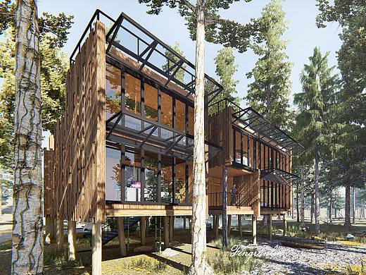 Lumion 8 森林木屋