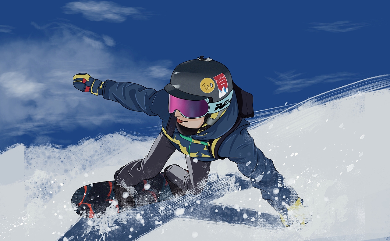 滑雪（图ZMjcwNTg0NjI4） - 创作习作 - 站酷设计师拍拍你原创素材 - 站酷ZCOOL