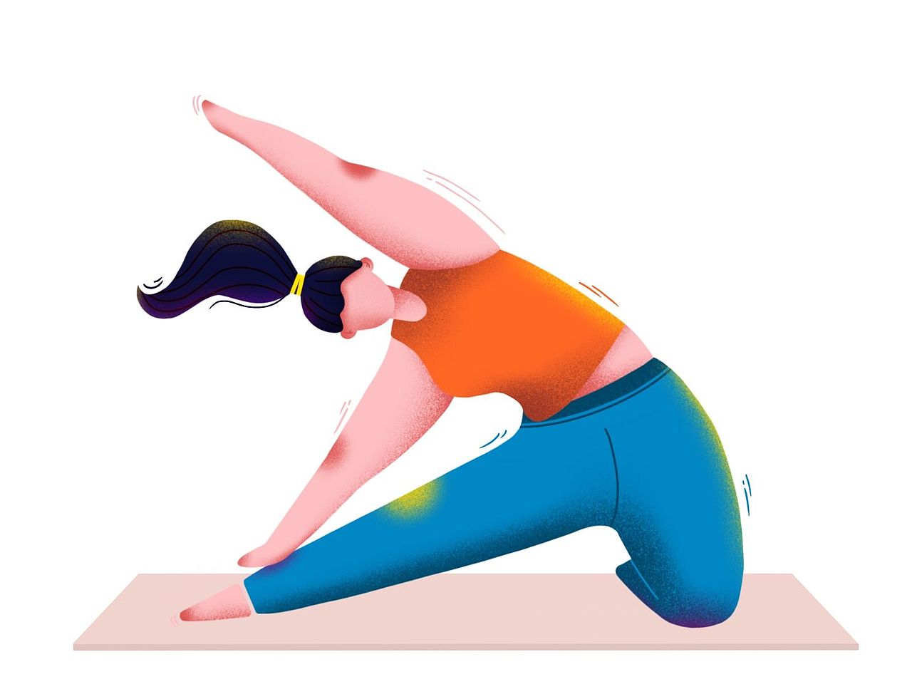 板绘人物插画练习-瑜伽篇（图ZMTgyOTc1NTcy） - 创作习作 - 站酷设计师雨路zz原创素材 - 站酷ZCOOL