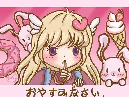 兔姬女孩（个人主页-ZNTA0MzcwNzI=） - 创作习作 - 站酷设计师草莓味的咂原创素材 - 站酷ZCOOL
