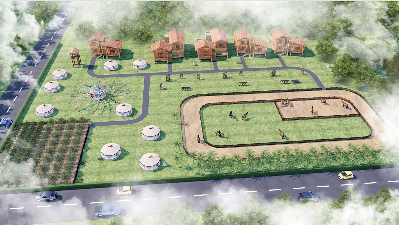 小马场|三维|场景|久石更 - 原创作品 - 站酷 (zcool)