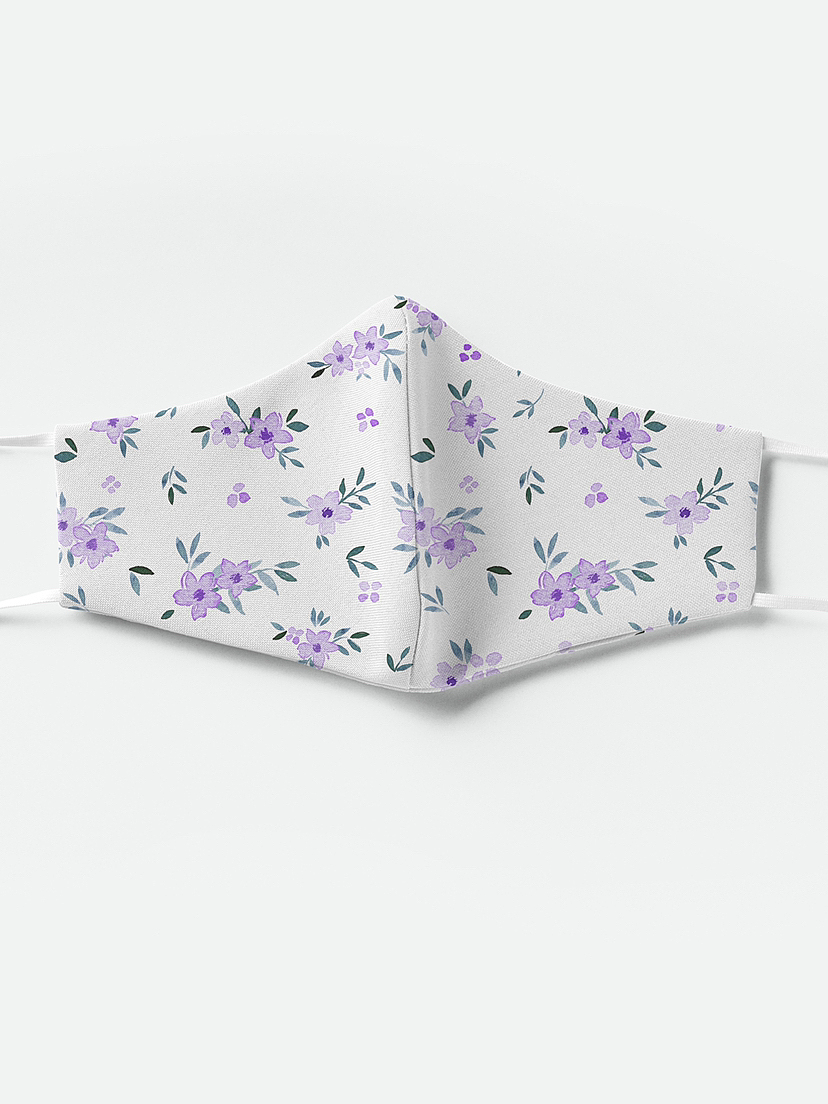 水彩小碎花四方连续印花设计