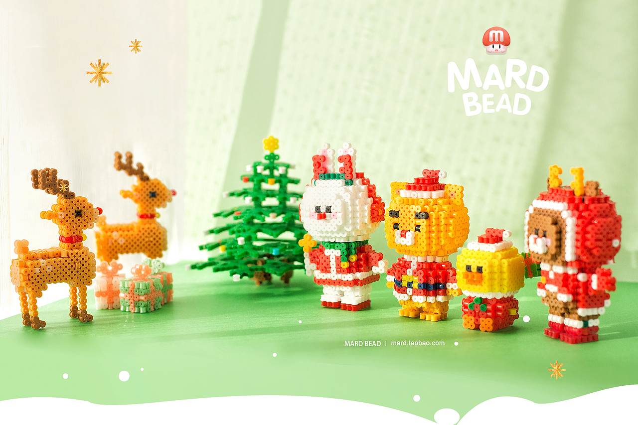 MARD拼豆原创-圣诞小镇