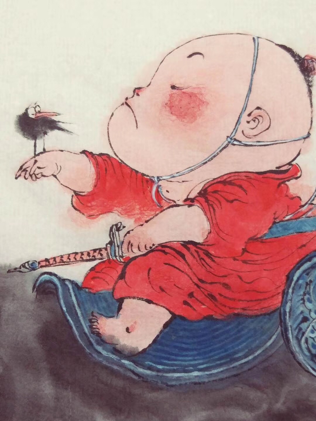 《尋風歸鄉圖》明子（图ZMTUxOTkxNzQw） - 绘画 - 站酷设计师明子水墨奇幻世界原创素材 - 站酷ZCOOL