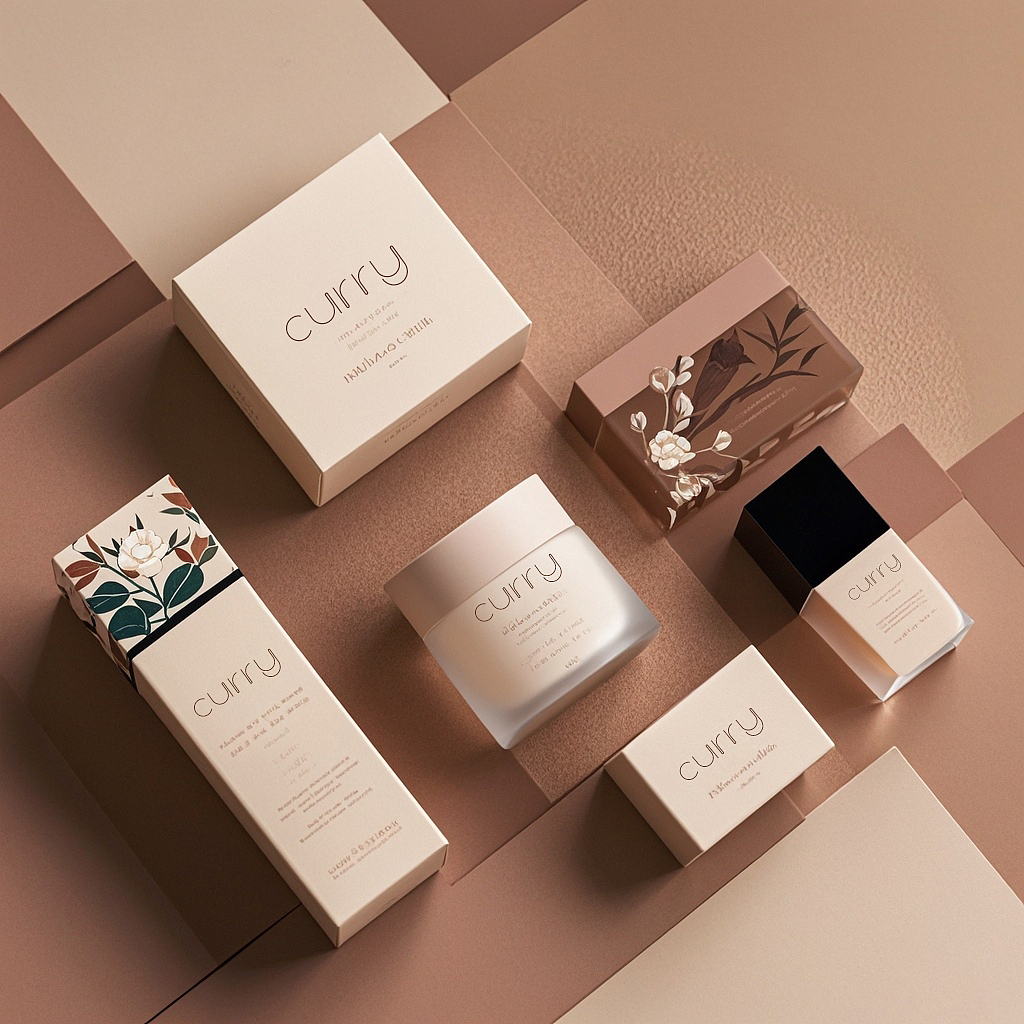 咖色系列，美妆包装设计（图ZMzc0ODk1NTky） - AI作品 - 站酷设计师朴素的老汉原创素材 - 站酷ZCOOL