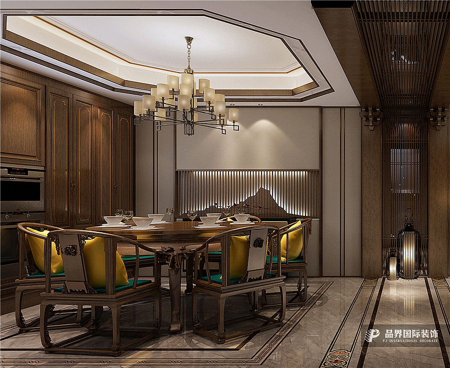 天伦庄园375平叠墅装修效果图设计·品界