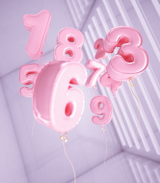 【C4D数字气球】（图ZMTU5OTkyODI0） - 其他三维 - 站酷设计师三维设计小雪原创素材 - 站酷ZCOOL