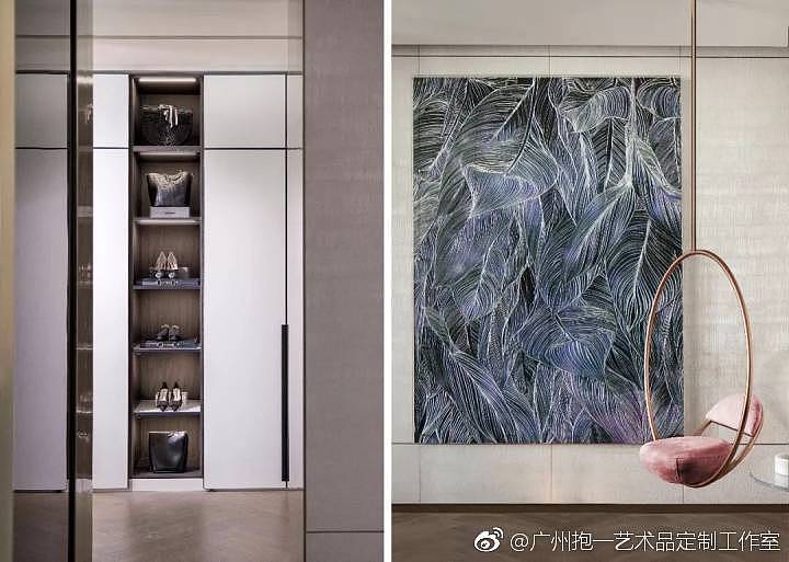 抱一艺术手绘墙纸案例