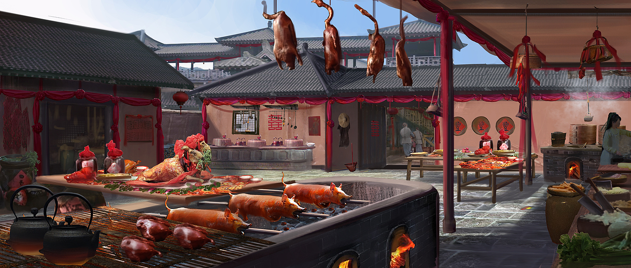 古代场景气氛图（2020年）（图ZMjc3NDU1NTg4） - 设定/分镜 - 站酷设计师Mariniekaka原创素材 - 站酷ZCOOL