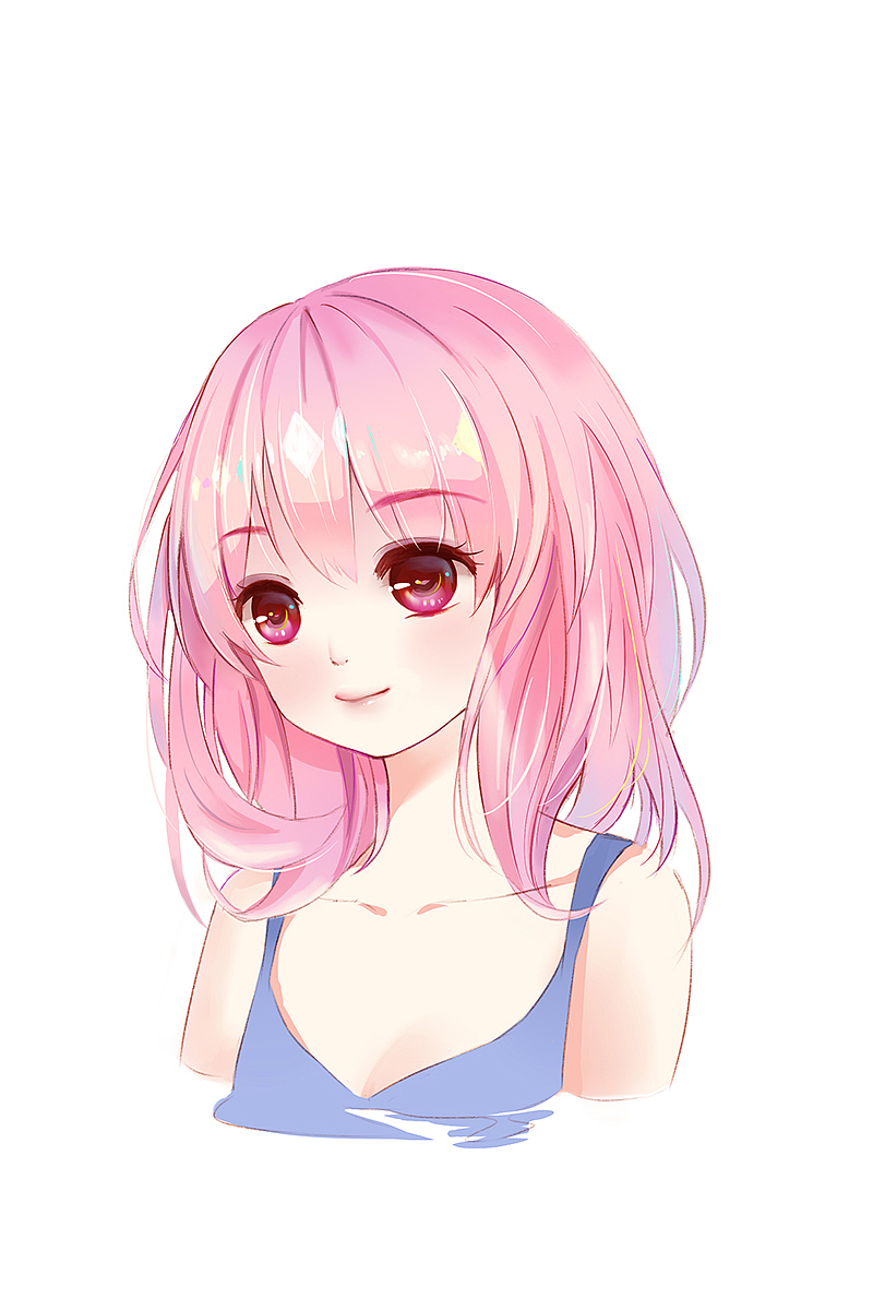 粉发女孩（图ZMTEzNTM0MzMy） - 创作习作 - 站酷设计师炒鸡炫丽的巨二酱原创素材 - 站酷ZCOOL