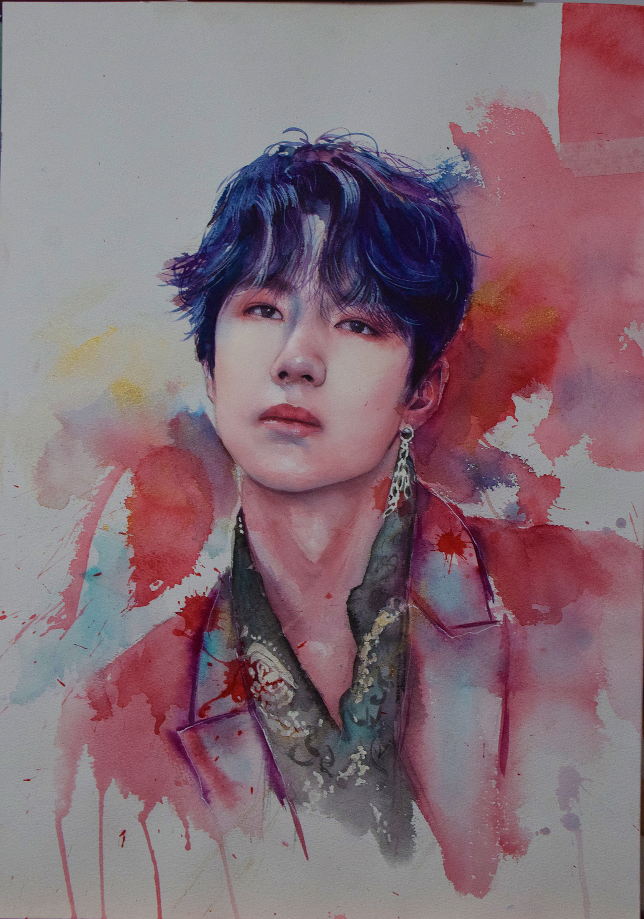 水彩明星头像|纯艺术|绘画|liubiao的水彩_原创作品-站酷zcool