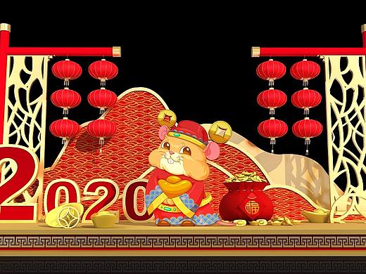 2020鼠年美陈