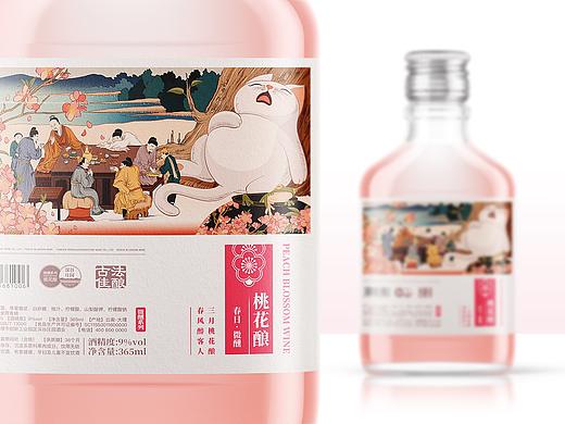 【三月桃花酿，春风醉客人】桃花酿微醺系列产品包装