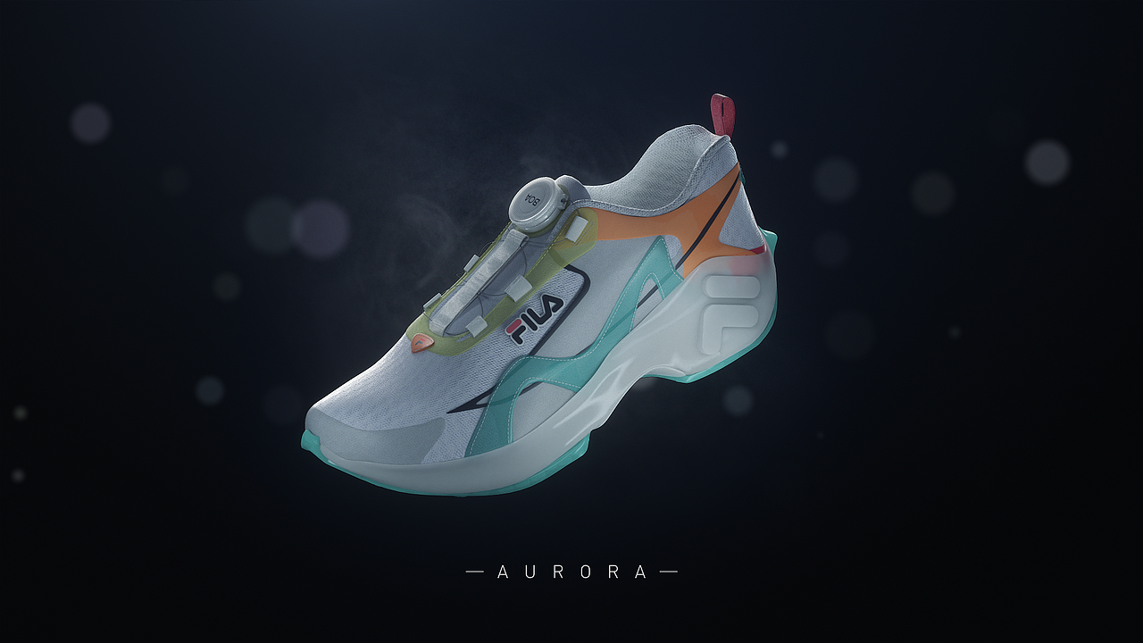 FILA_极光运动鞋_三维产品（图ZMjMzNDE4MzQ0） - 动画/影视 - 站酷设计师Accel鱼不语原创素材 - 站酷ZCOOL