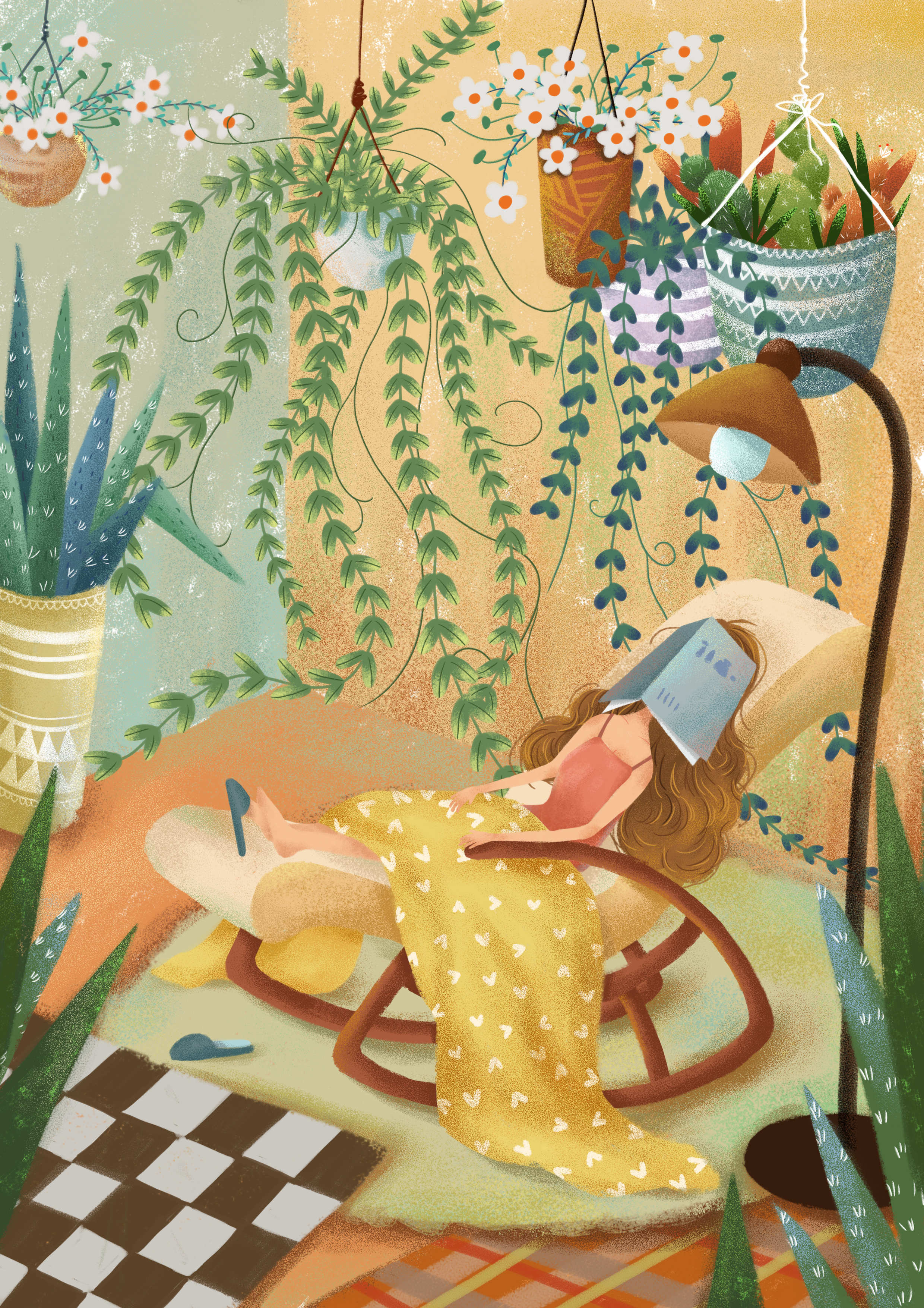 午后|插画|商业插画|粮小满 - 原创作品 - 站酷 (zcool)