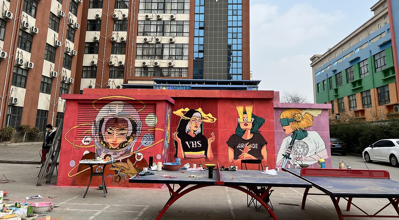 墙绘（图ZMjkyODExMzA4） - 工艺品设计 - 站酷设计师知行彩绘原创素材 - 站酷ZCOOL