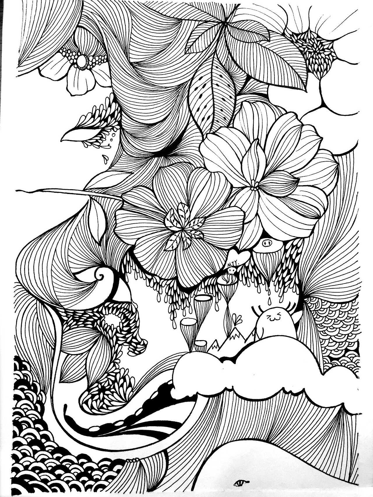 针管笔插画（图ZMTIyMzc0MDky） - 创作习作 - 站酷设计师会画画的云原创素材 - 站酷ZCOOL