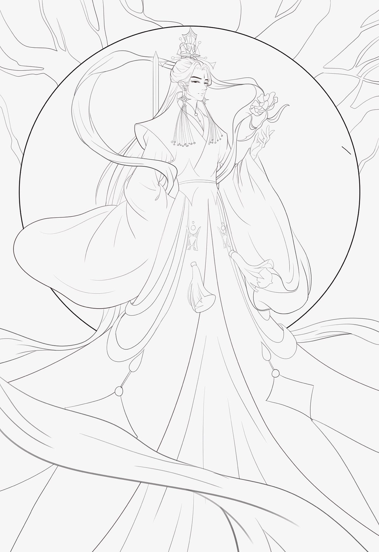 插画 血雨探花——花城———天官赐福