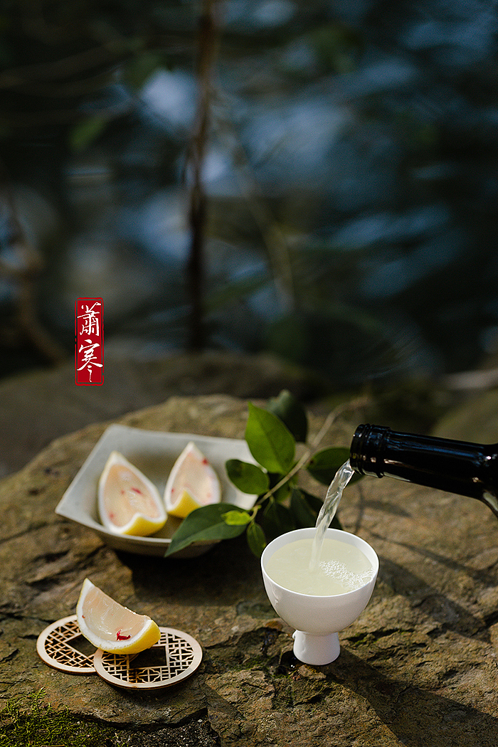 国风静物摄影 | 福寿柚子酒。