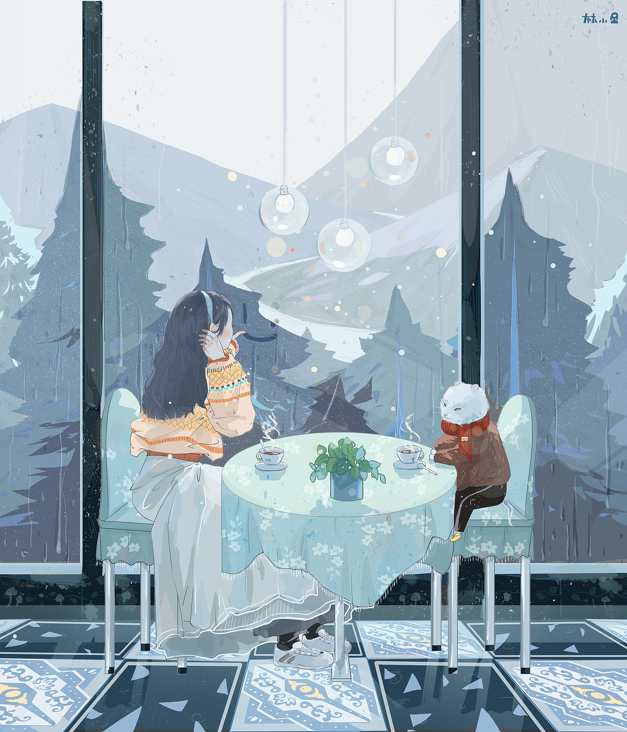 下雨（图ZMTkwMTY5NDI0） - 创作习作 - 站酷设计师呆呢呆原创素材 - 站酷ZCOOL