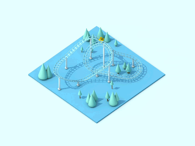 Roller Coaster-Animation Practice（图ZMTI2NjUwMTE2） - 动画/影视 - 站酷设计师Icon_JY原创素材 - 站酷ZCOOL