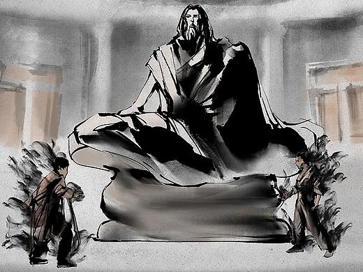 電影《廚神下凡》插畫鏡頭（個人主頁-ZNTI2Mzg4MjA=） - 商業(yè)插畫 - 站酷設(shè)計(jì)師番茄三十七坊原創(chuàng)素材 - 站酷ZCOOL