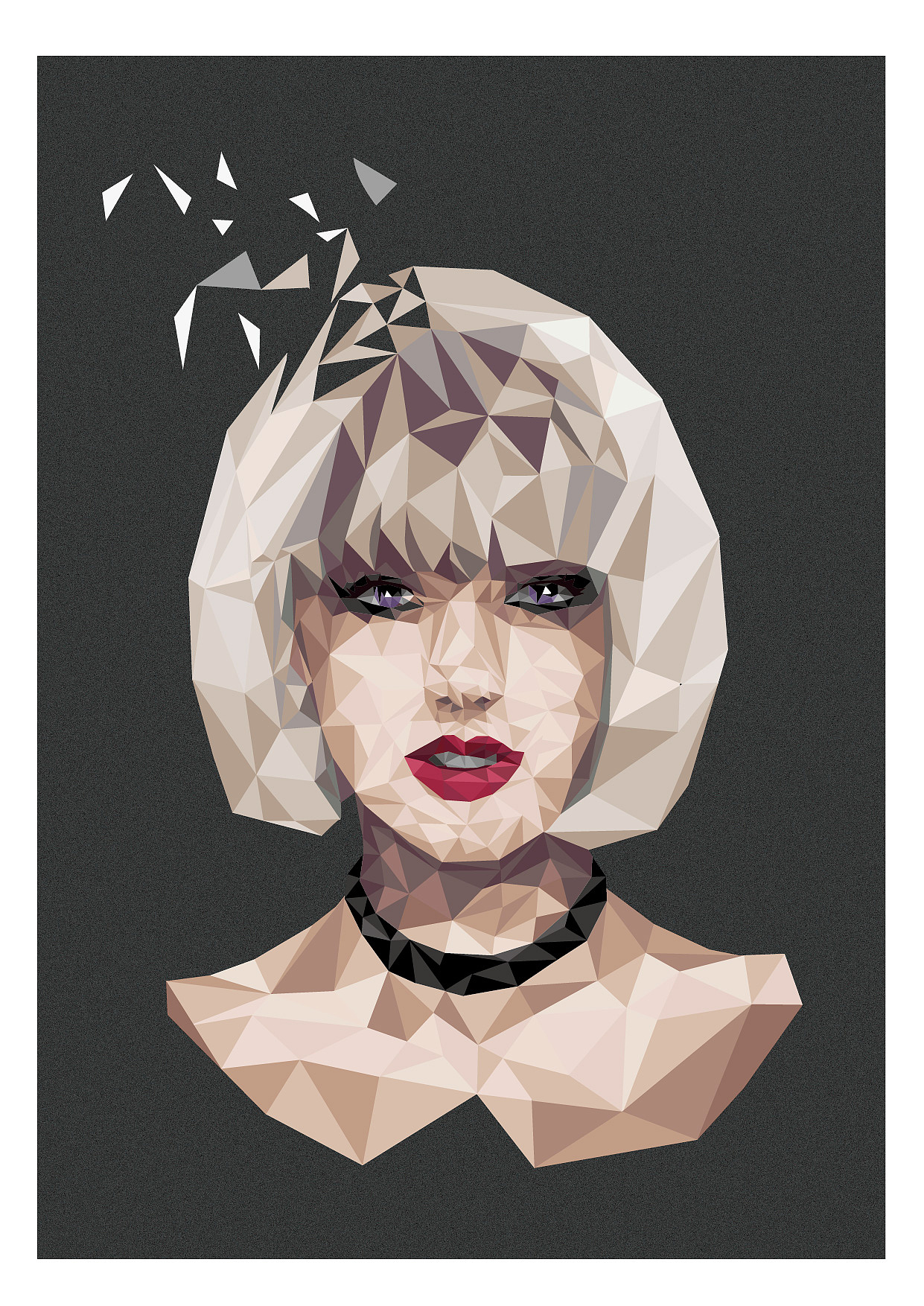 lowpoly风格人物头像练习