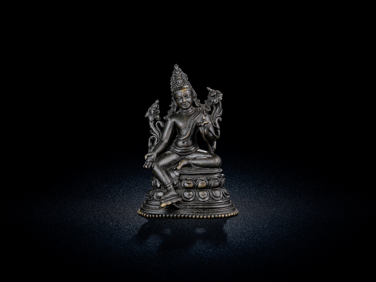 西藏佛像摄影-帕拉时期绿度母