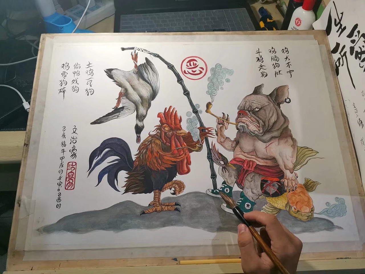 水彩插画（图ZMTkyNjAwNTI4） - 绘画 - 站酷设计师文治豪原创素材 - 站酷ZCOOL