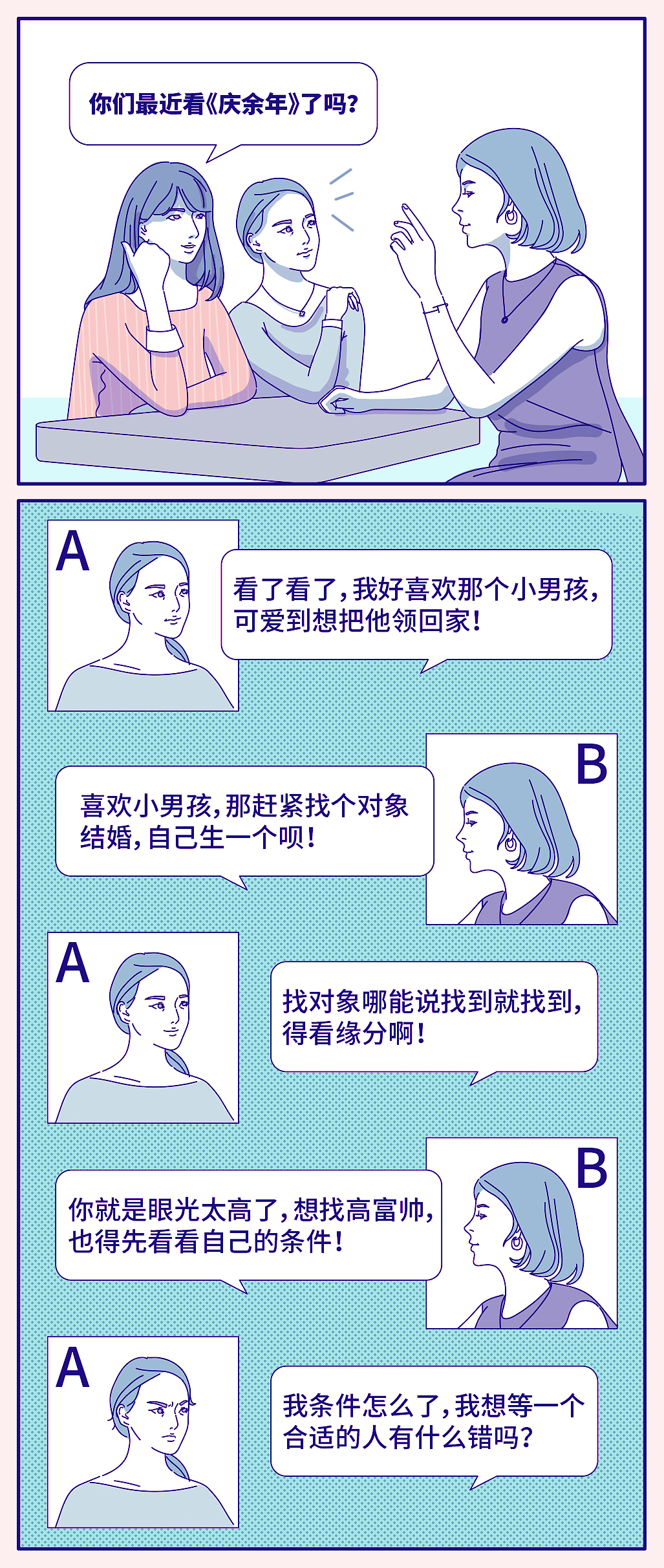 防尬聊条漫插画（图ZMTg5NDgwOTc2） - 商业插画 - 站酷设计师大司daisy原创素材 - 站酷ZCOOL