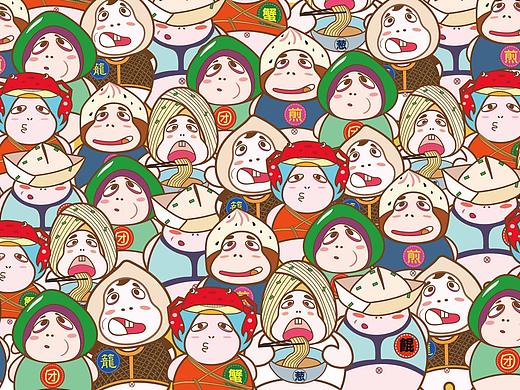 上海小吃卡通形象及周边产品设计