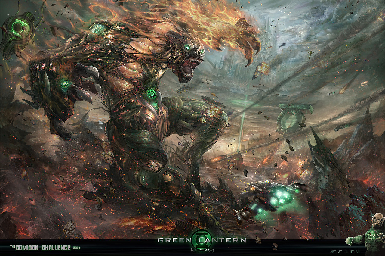 2014年The Comicon Challenge全球比赛前十《绿灯侠》（图ZOTUxNjc5MDQ=） - 商业插画 - 站酷设计师XR异创神CG学院原创素材 - 站酷ZCOOL