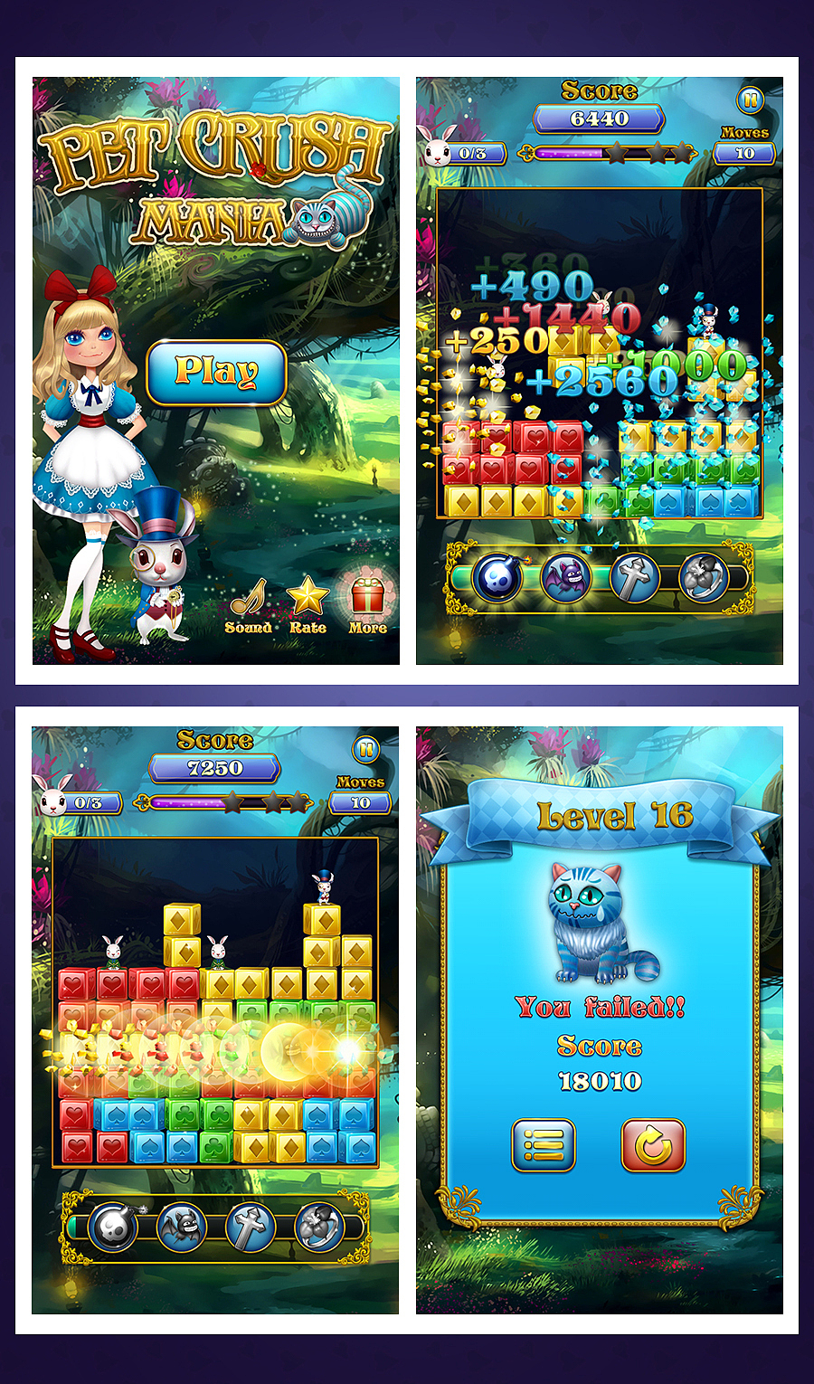 Pet crush mania（圖ZNDQ0MTI5NzY=） - 游戲UI - 站酷設計師Doreenlin3原創(chuàng)素材 - 站酷ZCOOL