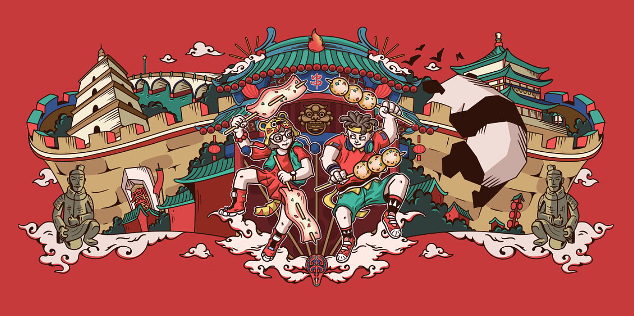 串门-插画设计（图ZMTM3NzQ4MzY0） - 商业插画 - 站酷设计师Kuro小黑原创素材 - 站酷ZCOOL