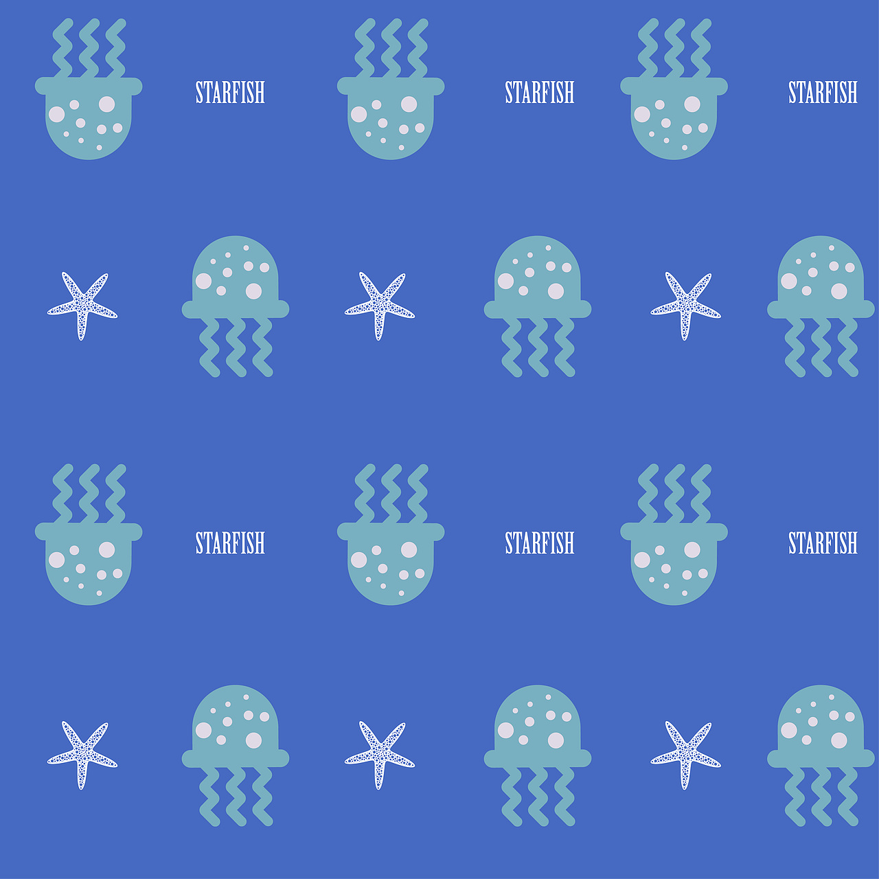 海洋元素满版图案系列（图ZMTYyMzYyOTcy） - 图案 - 站酷设计师是大池啊原创素材 - 站酷ZCOOL