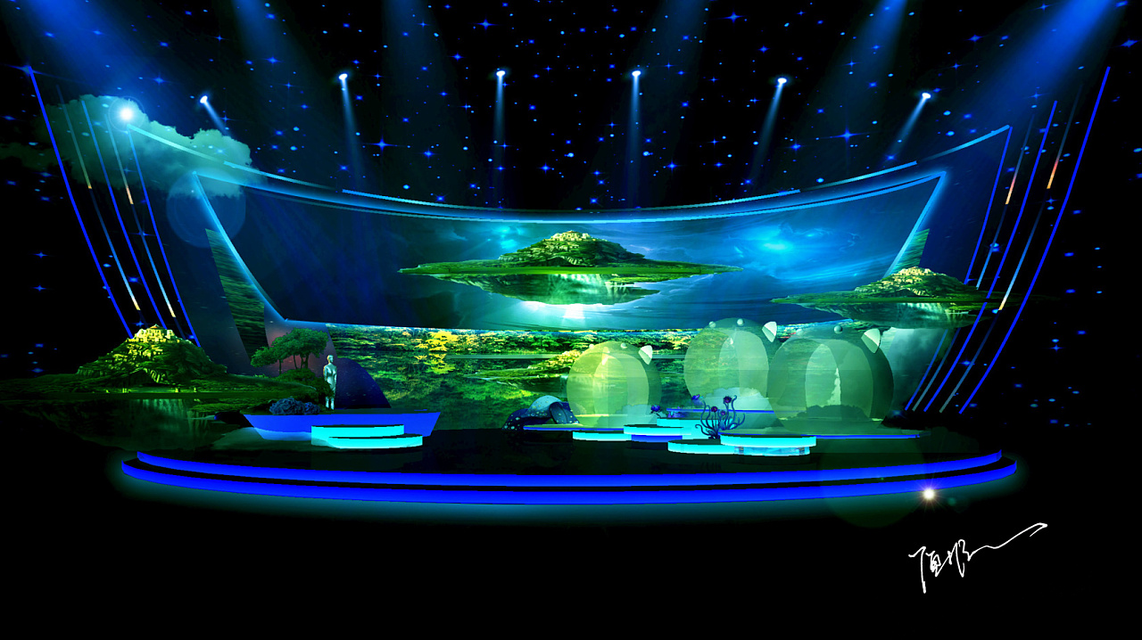 我要一个梦幻的舞台,梦幻!懂吗?|三维|其他三维|老尼说 - 原创作品 - 