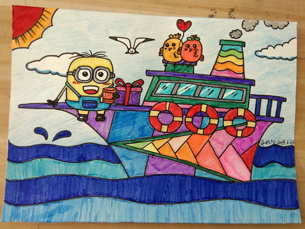 小黄人原创儿童画