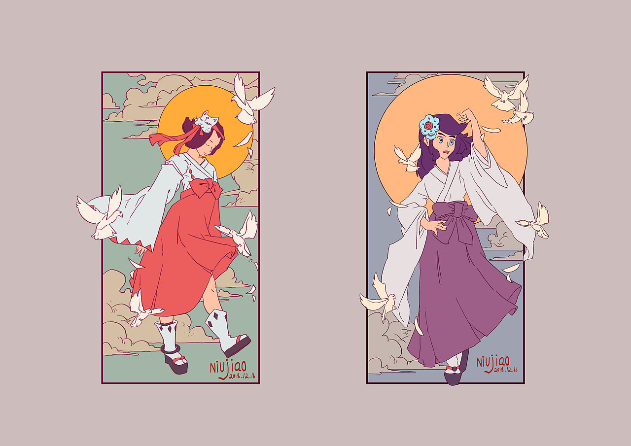 卡牌平面构成练习