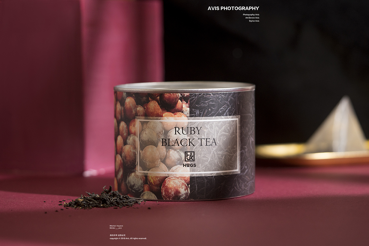 电商美食拍摄｜HUGS 红玉条形红茶 三角茶包（图ZMTY1NTgyMzA0） - 产品摄影 - 站酷设计师___avis原创素材 - 站酷ZCOOL