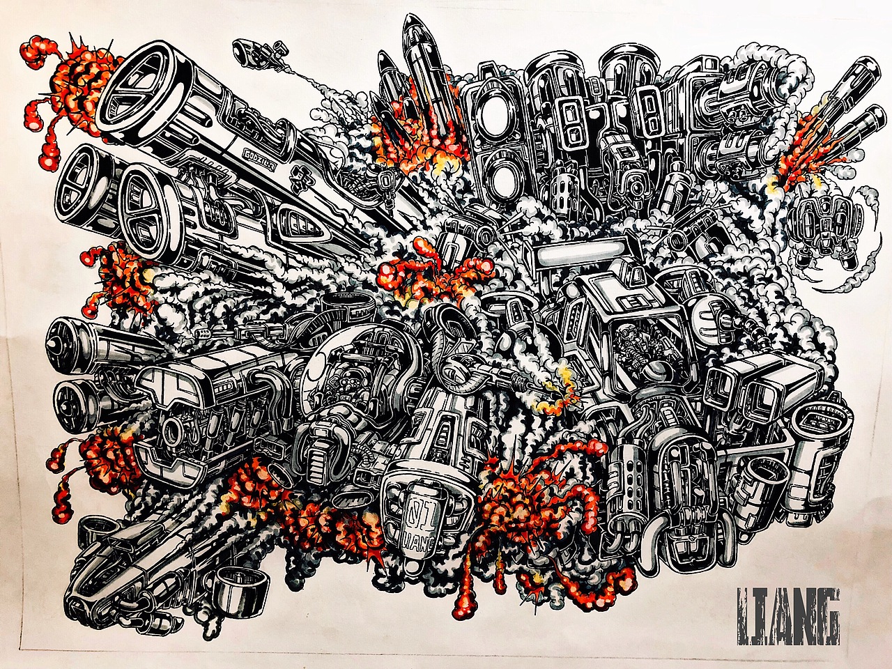 柴油狂想曲（图ZMjA3NzM1MDM2） - 新锐潮流插画 - 站酷设计师MWTK冥王特快原创素材 - 站酷ZCOOL