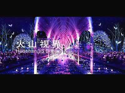  宴会厅这样搭配设计更震撼，全息投影素材精心搭配
