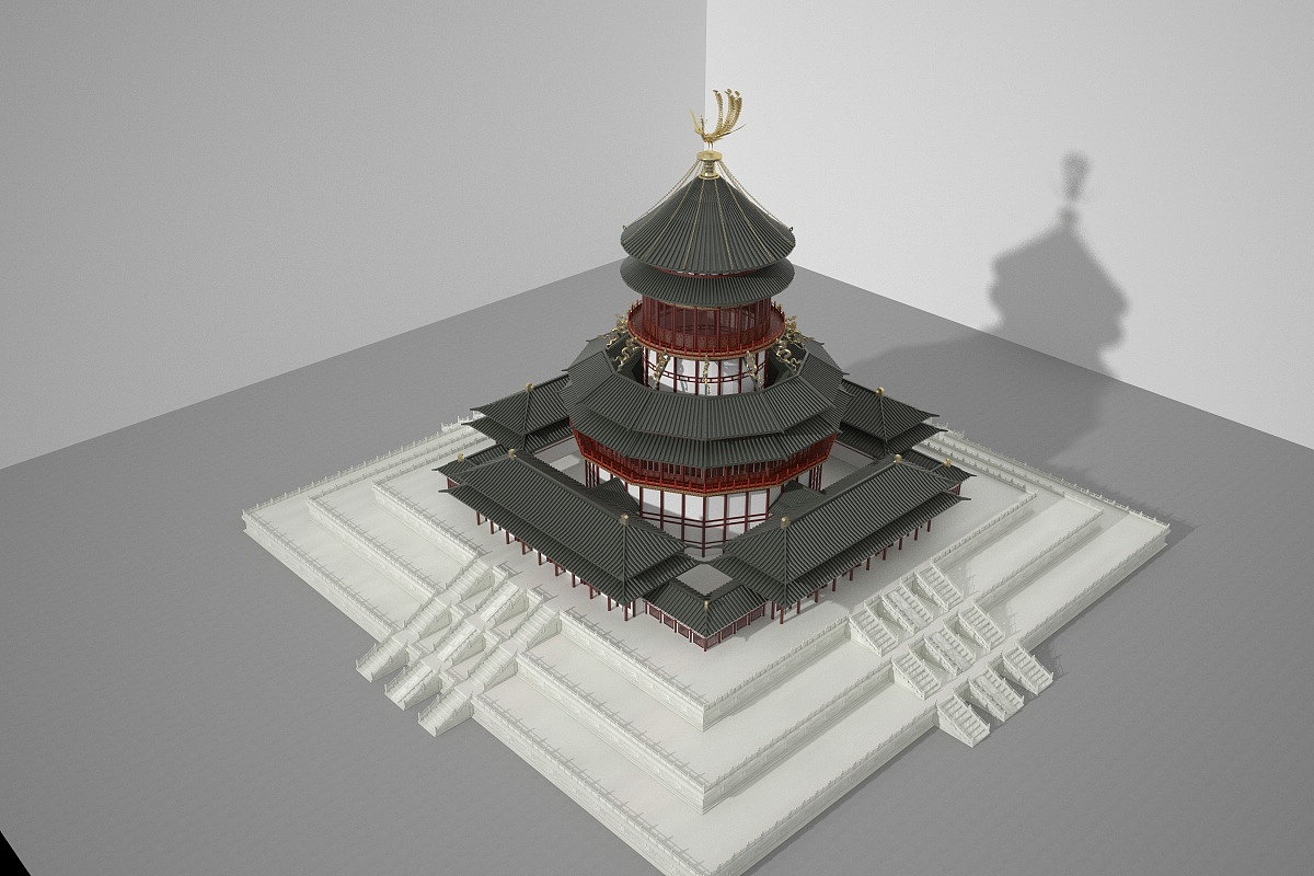 万象神宫三维建模复原