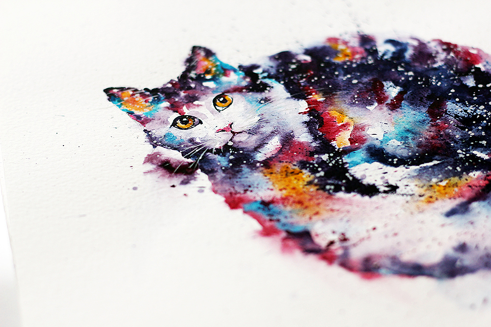 水彩下的貓青年（圖ZMjM2ODMyNDg=） - 商業(yè)插畫 - 站酷設(shè)計師lvireland原創(chuàng)素材 - 站酷ZCOOL