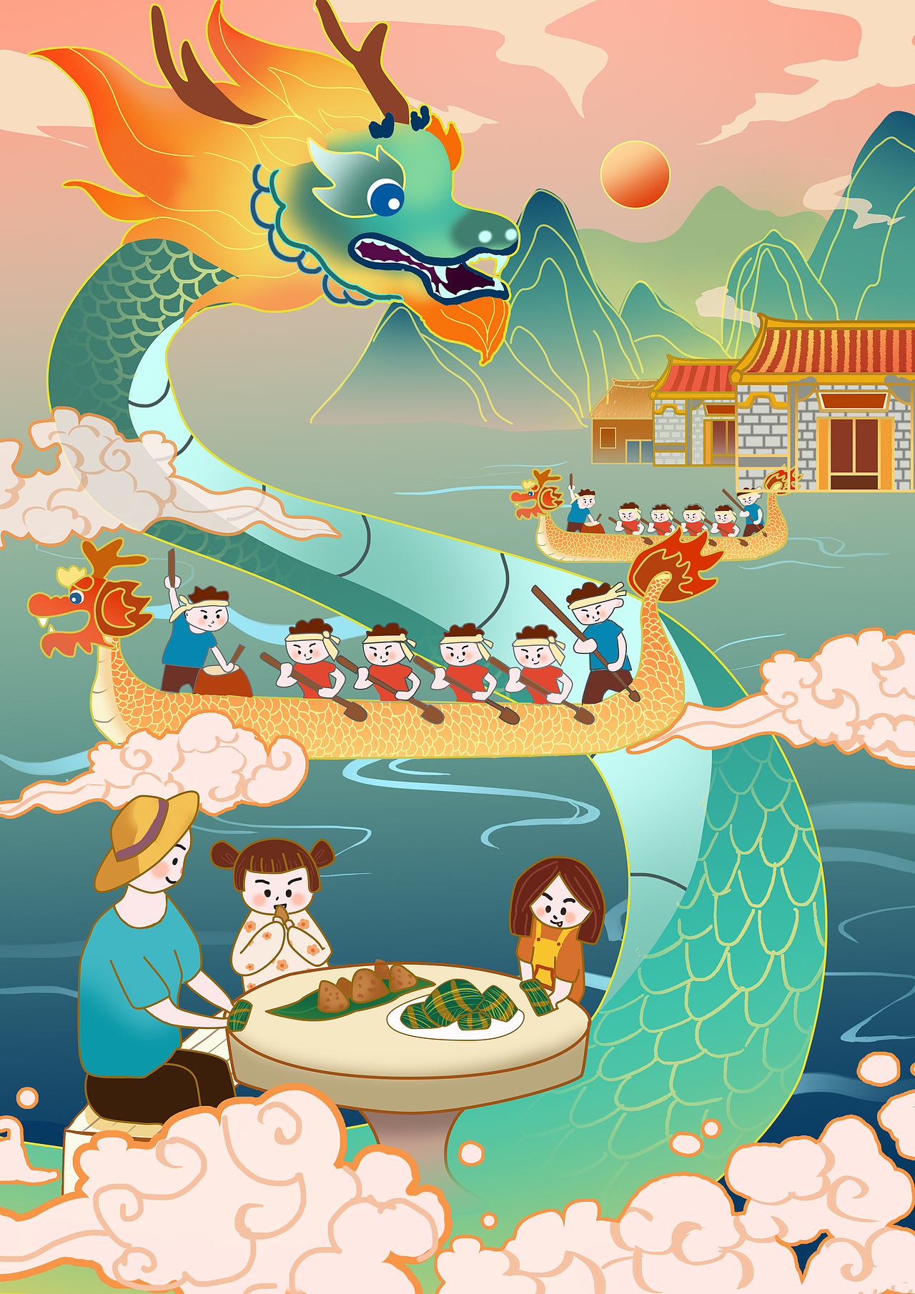 端午插画（图ZMjUxMTIzMjU2） - 商业插画 - 站酷设计师jiangjiang仪原创素材 - 站酷ZCOOL