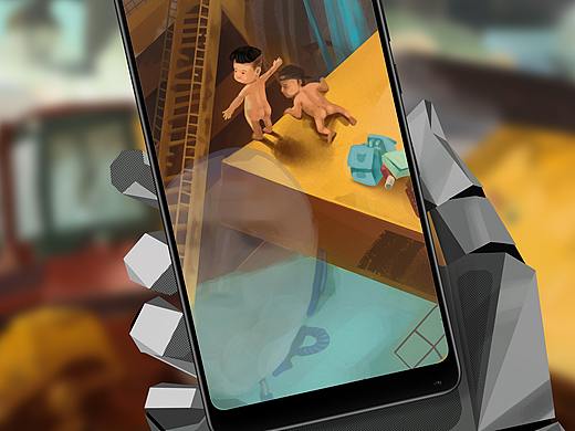 小米 mix2 全面屏 海报创意设计大赛《偶记》