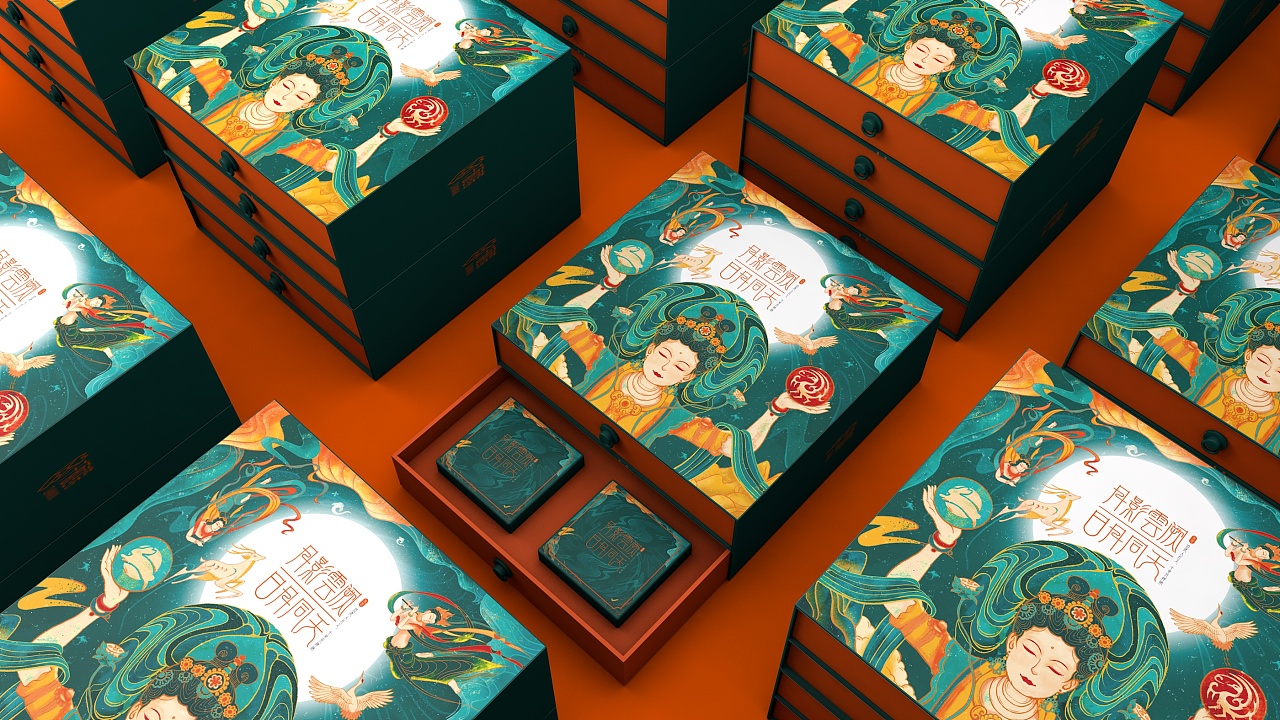 敦煌系列月饼礼盒